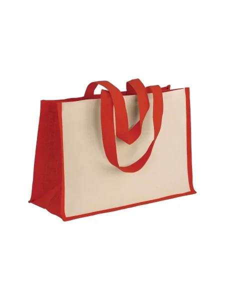 Shopper personalizzate in cotone e juta personalizzabile Bellaria 38 L
