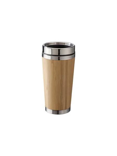 Tazza acciaio inox e bamboo