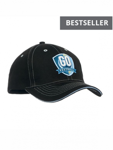 Cappellino in cotone pettinato con sandwich