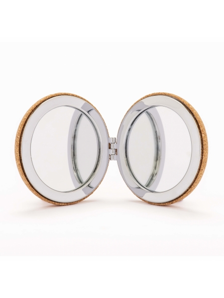 Specchietto in sughero personalizzato Double Mirror