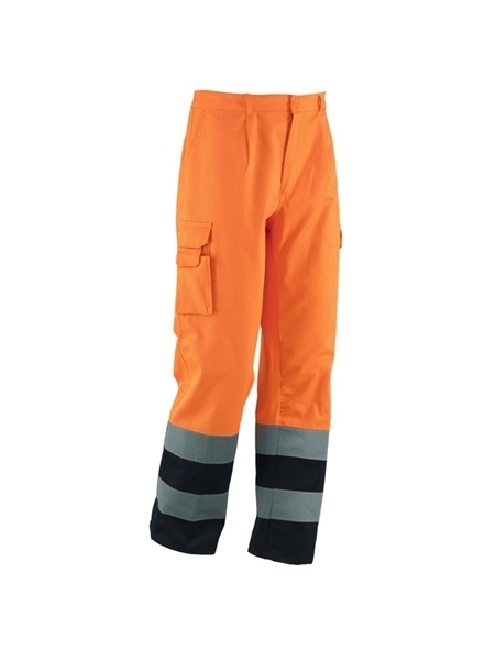 Pantaloni alta visibilità da lavoro Tritone in tessuto misto