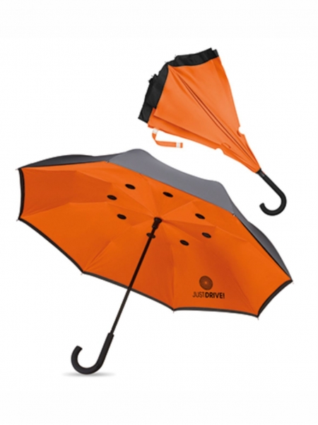 Ombrello antivento reversibile 23''
