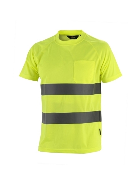 T shirt alta visibilità in poliestere
