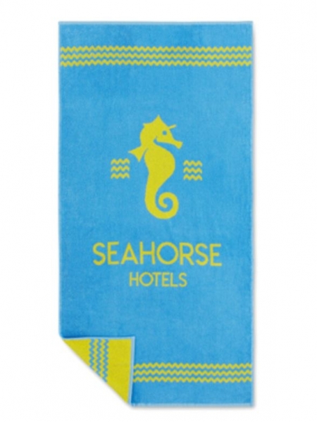Asciugamani mare personalizzati jacquard a due colori