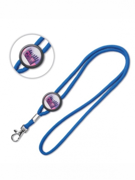 Laccetti porta badge tondi con cursore doming
