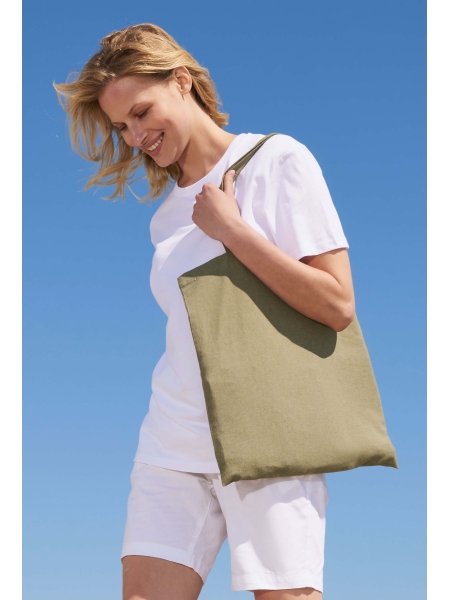 Shopper in cotone riciclato personalizzata Awake