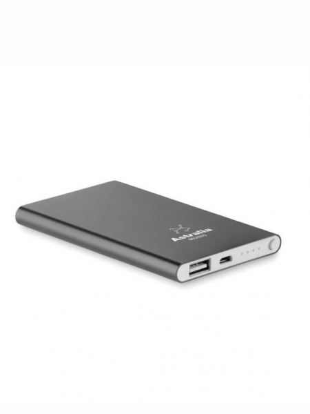 Power bank promozionali wireless in alluminio da 4000 mAh