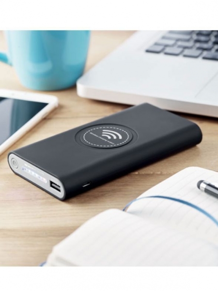 Power bank personalizzabile wireless 8000 mah