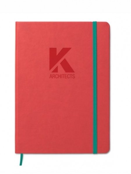 Notebook formato A5 con cover rigida in PU