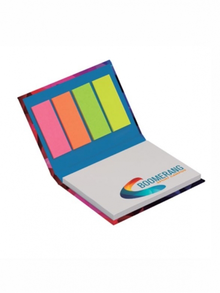 Combonote personalizzata con cover rigida e sticky notes