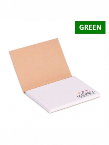 Stick note con copertina morbida in carta riciclata