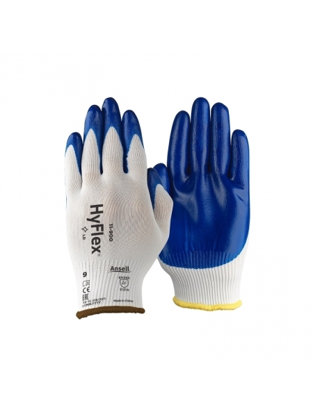 Guanti da lavoro professionali Ansell Hyflex in nylon spalmati in nitrile