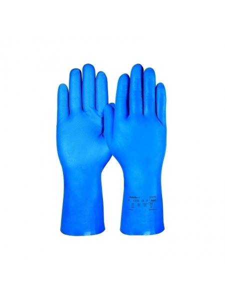 Guanti Ansell Alphatec in nitrile blu 31 cm