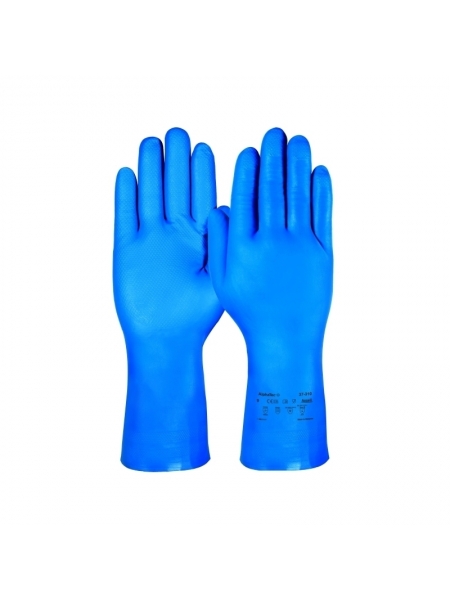 Guanti Ansell Alphatec in nitrile blu 31 cm