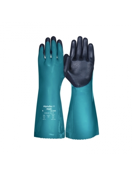 Guanti Ansell Alphatec in cotone spalmato in PVC/Nitrile 38 cm