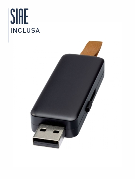 Chiavetta USB luminosa personalizzata Gleam 4 GB