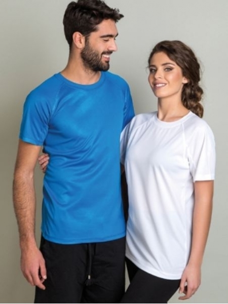 T-shirt adulto colorata unisex Sport 140 gr