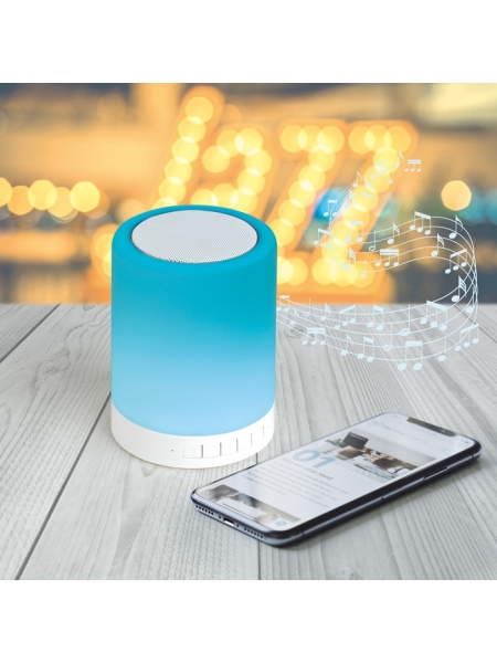 Lampada con speaker a 6 colori
