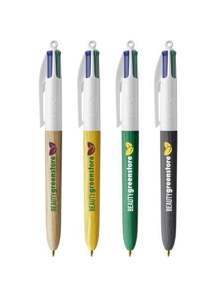 Penne Bic 4 Colours Wood Style