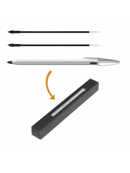 Penna in alluminio personalizzabile Cristal BIC® Cristal® Re New