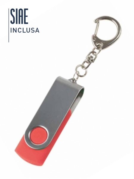 Chiavetta usb con portachiavi personalizzata Aliana