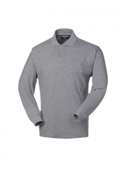 Polo uomo personalizzate in cotone Rossini Regular L/S