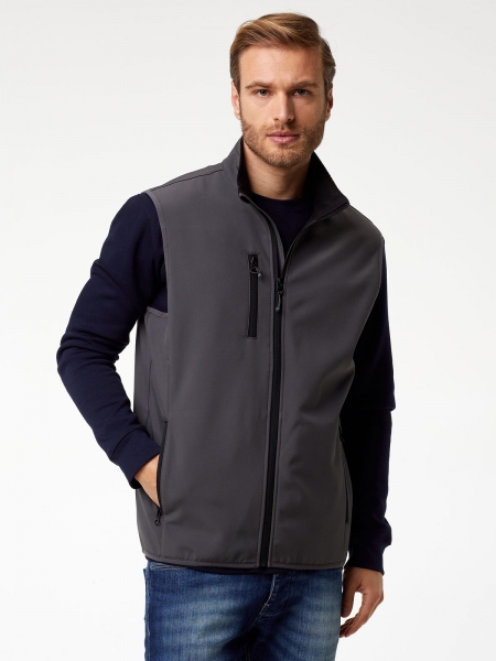 Gilet smanicato in softshell personalizzato