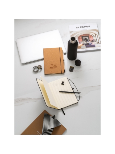 Taccuino a righe A5 con elastico personalizzato Matisse