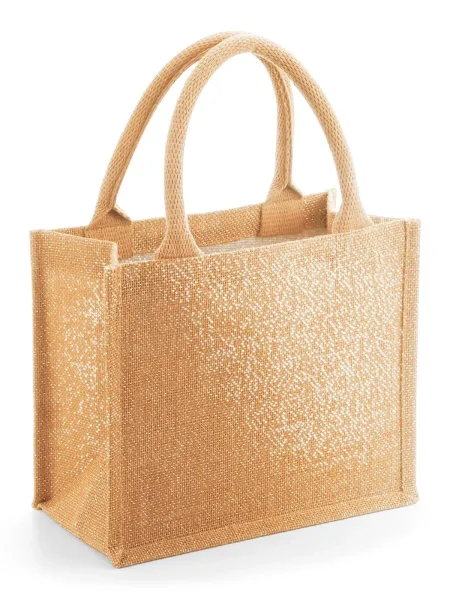Shopper personalizzate in juta Shimmer 26x22x14 cm