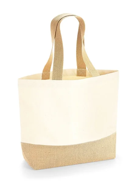 Shopper personalizzate in cotone e juta 34x36x13 cm