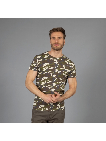 Maglia personalizzata uomo effetto fiammato Ibiza