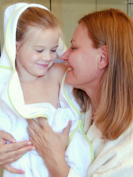 Accappatoio personalizzato in cotone Bear Dream Baby Hooded Towel 75 x 75 cm