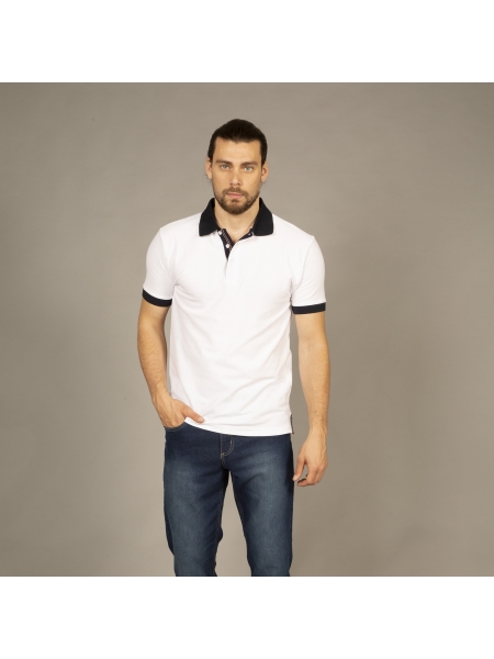 Polo in cotone manica corta da uomo Abu Dhabi