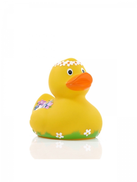 Paperella galleggiante con disegno floreale Squeaky Duck