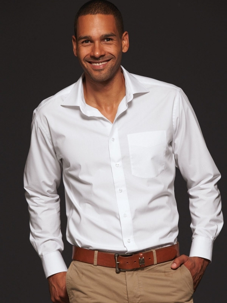 Camicia con iniziali o logo personalizzato classica da uomo James & Nicholson Men's Shirt