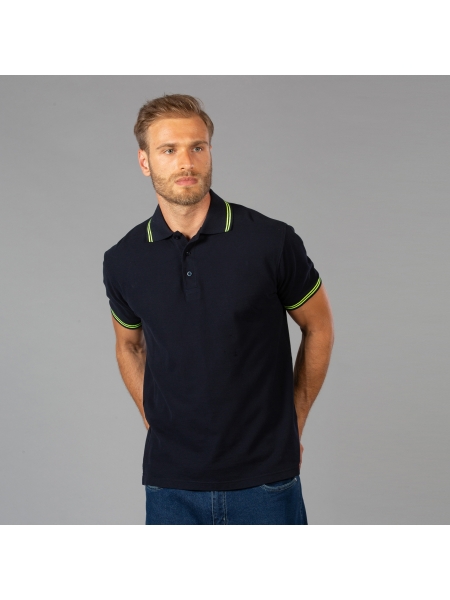 Magliette polo con logo aziendale in cotone Paris Man