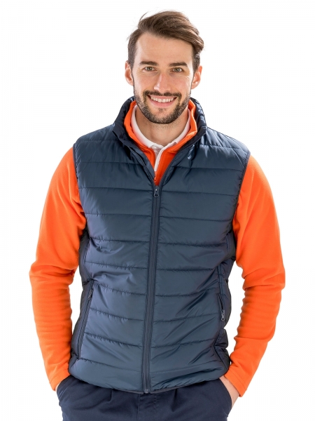 Gilet uomo con zip YKK