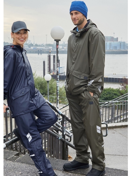 Pantalone da lavoro unisex personalizzato James & Nicholson Worker Rain-Pants