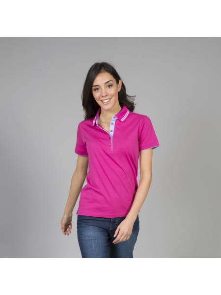 Polo manica corta donna personalizzata James Ross