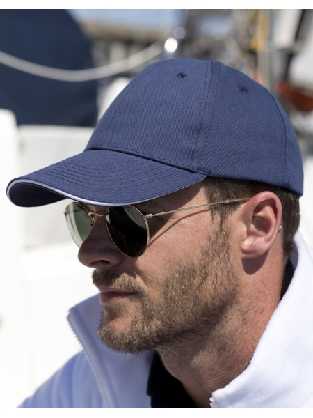 Cappellino 6 pannelli baseball personalizzato Result Headwear Memphis Sandwich