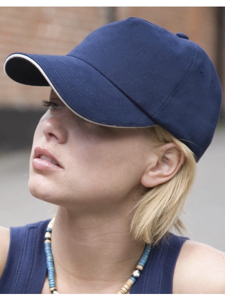 Cappellino baseball 5 pannelli Result Headwear Brushed Cotton
