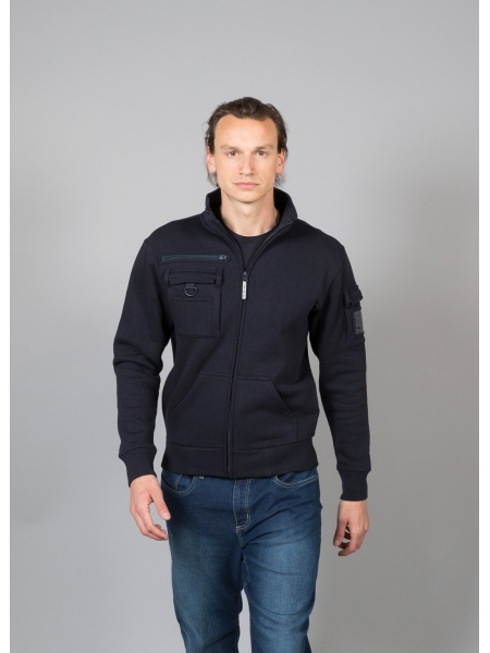 Felpe da lavoro con logo personalizzato da uomo James Ross Collection Italy