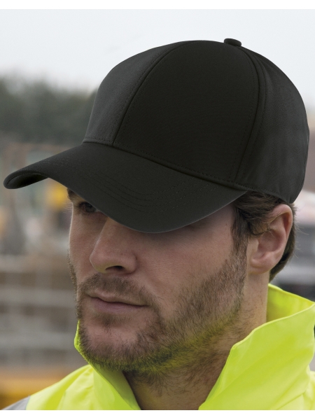 Cappellino chiuso dietro baseball 6 pannelli personalizzato Result Headwear Tech Performance Softshell