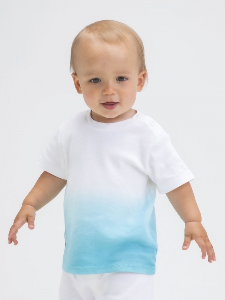Maglietta ricamo personalizzato baby in cotone organico