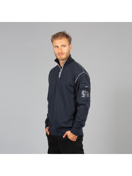 Felpa da lavoro mezza zip personalizzata New Singapore