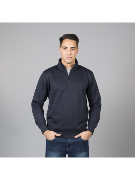 Felpe mezza zip uomo personalizzate Pamplona