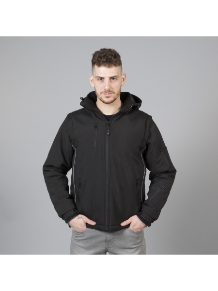 Giacca softshell uomo impermeabile personalizzata Locarno