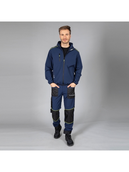 Giubbino impermeabile da lavoro personalizzato James Ross Collection Aprica Light