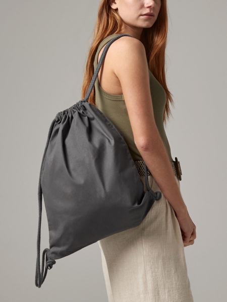 Sacca in cotone personalizzata Westford Mill Premium Cotton Gymsac 12 L