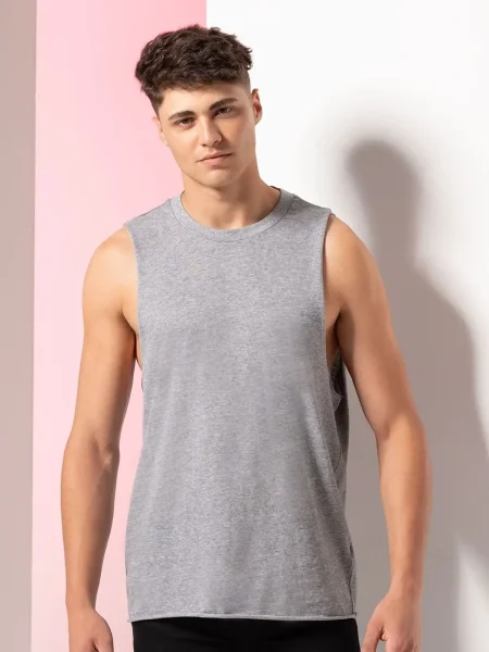 Canotta uomo personalizzata Skinnifit High Neck Slash Armhole Vest